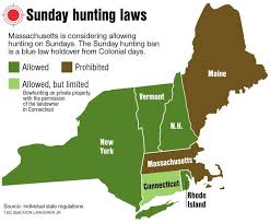 Last Two States with Sunday Hunting Prohibition 2 Map